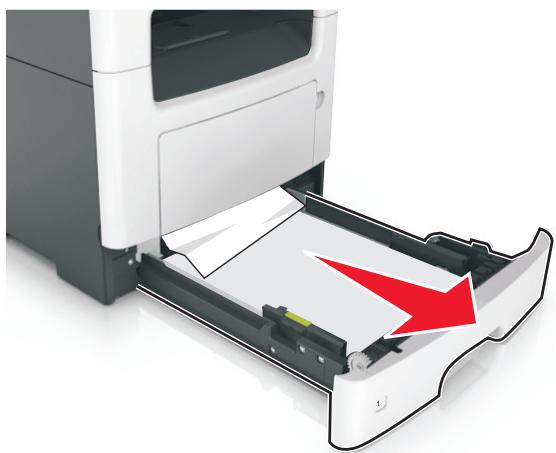 LEXMARK mMX310 - -Bourrage papier, retirez le tiroir 1 pour retirer le papier coincé dans le dispositif recto verso. [23Y. xx] - 2
