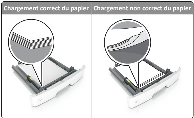 LEXMARK mMX310 - Chargez le papier correctement - 1