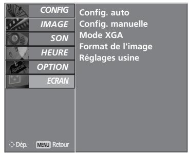 LG-GOLDSTAR 42L65500 - SELECTION ET RÉGLAGE DES MENUS À L'ÉCRAN - 6