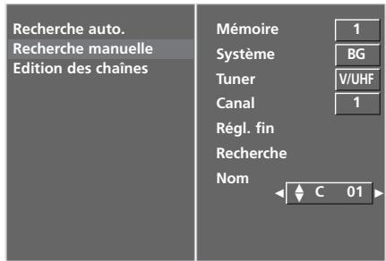 LG-GOLDSTAR 42L65500 - AFFECTATION D'UN NOM À UNE CHÂINE (EN MODE ANALOGIQUE) - 10