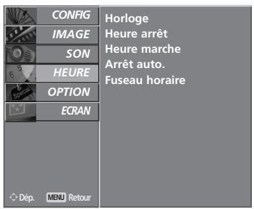 LG-GOLDSTAR 42L65500 - ACTIVATION ET DÉSACTIVATION DE L'HORLOGE - 2