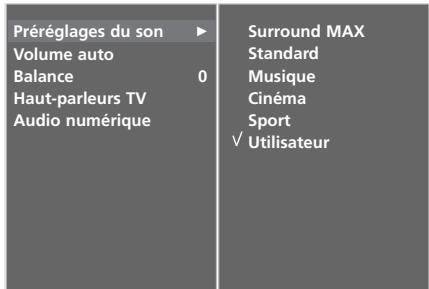 LG-GOLDSTAR 42L65500 - RéGLAGES DU SON - MODE UTILISATEUR - 3