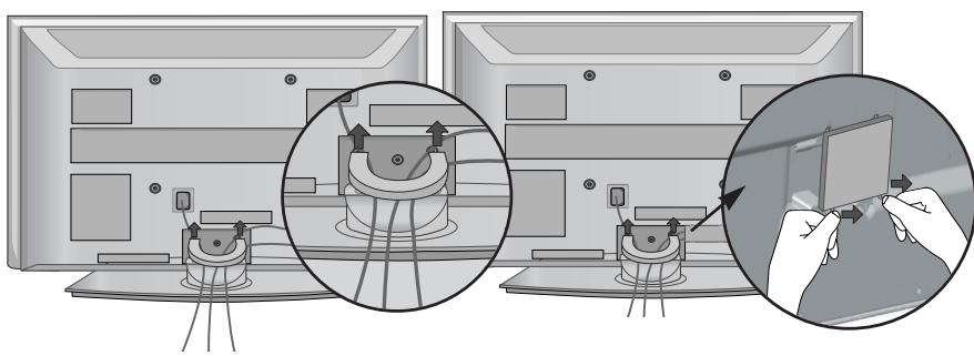 LG-GOLDSTAR 42L65500 - Comment retarder le dispositif de fixation des cables - 1