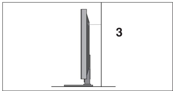 LG-GOLDSTAR 42L65500 - VEUILLEZ INSTALLER LA TELEVISION AVEC PRECAUTION POUR EVITER QU'ELLE NE TOMBE. - 3