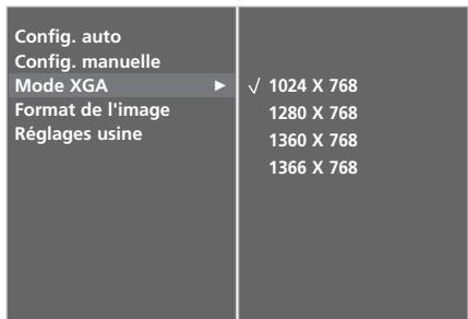 LG-GOLDSTAR 42L65500 - Selection du mode XGA Plein - 4
