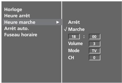 LG-GOLDSTAR 42L65500 - ACTIVATION ET DÉSACTIVATION DE L'HORLOGE - 3