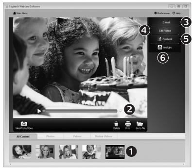 LOGITECH WEBCAM C510 - Galerie: visionnage et partage - 1