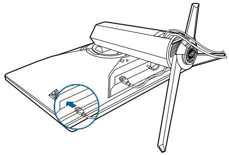 ASUS ECRANXG279Q - Gestion des câbles - 1