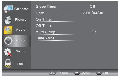 JVC LT-24HD6WU - MENU HORLOGE - 1