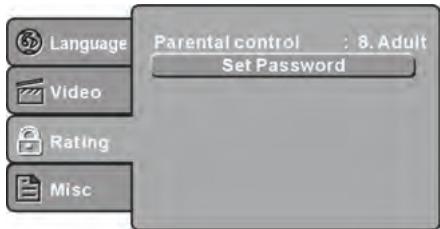 JVC LT-24HD6WU - PARAMÉTRES DU CONTRÔLPE PARENTAL - 1