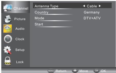 JVC LT-24HD6WU - 1.2) Recherche automatique (DVB-C) - 1