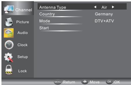 JVC LT-24HD6WU - 1.1) Réglage Automatique (DVB-T) - 2