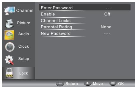 JVC LT-24HD6WU - MENU VERROUILAGE - 1