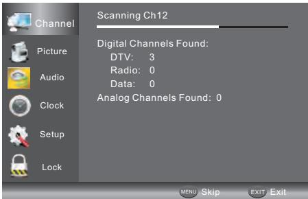 JVC LT-24HD6WU - 1.1) Réglage Automatique (DVB-T) - 3