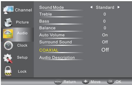 JVC LT-24HD6WU - MENU AUDIO - 1