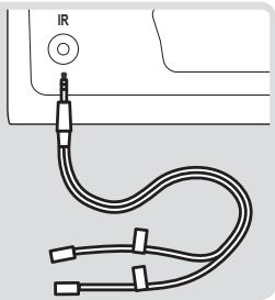 PHILIPS SLV5400/00 - Installez le cordon d'extension de la télécommande. - 2
