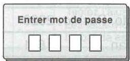 Entrer mot de passe □ □ □ □