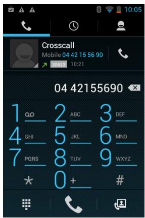 CROSSCALL WILD NOIR - Faire un appel - 1
