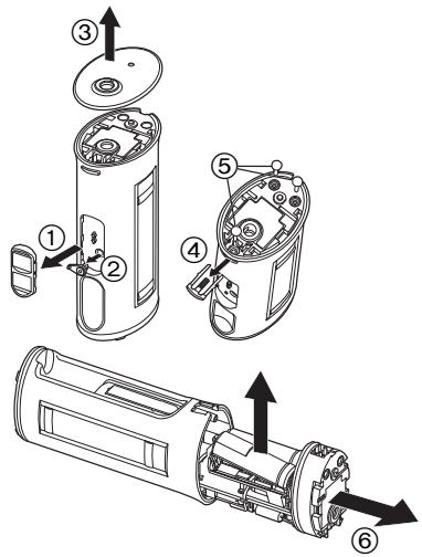 PANASONIC EW-DJ40 W503 - Enlever les piles rechargeables incorporees - 1