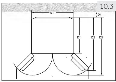 HAIER HBI6FMA - Exigences en matière d'espace - 1