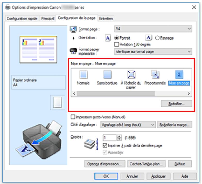 CANON TS5050 - Impression mise en page - 2