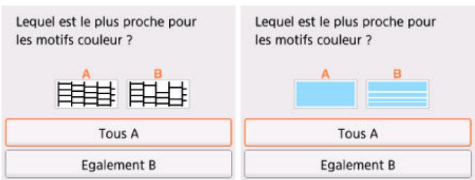 CANON TS5050 - Examen du motif de vérification des buses - 2