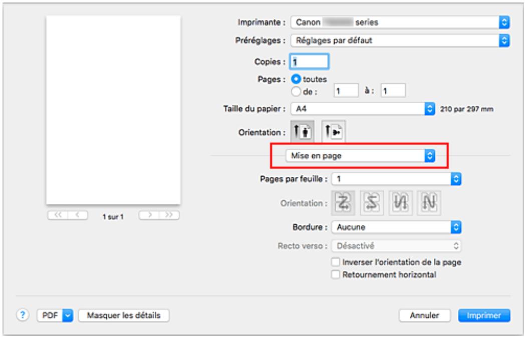 CANON TS5050 - Impression mise en page - 2
