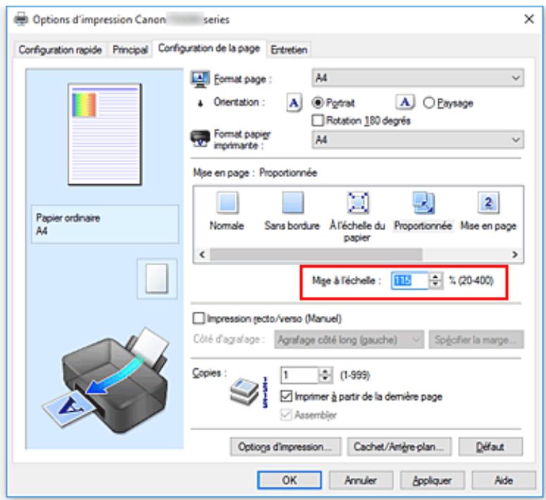 CANON TS5050 - Impression proportionnée - 4