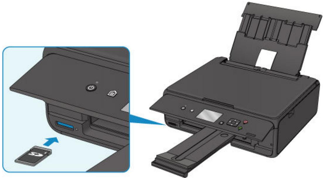 CANON TS5050 - Insérez la carte mémoire. - 1
