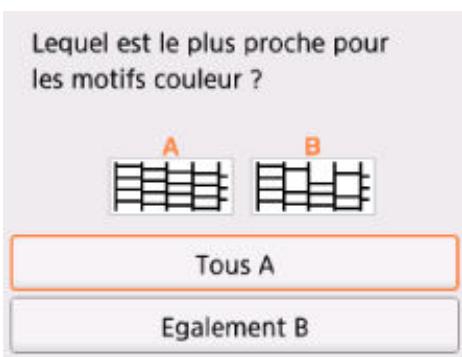 CANON TS5050 - Examen du motif de vérification des buses - 2