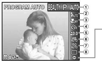 OLYMPUS TOUGH 3000 - Index de menus - 1