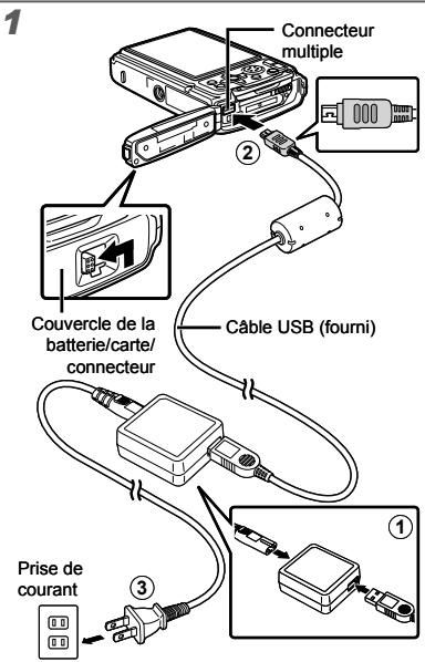 OLYMPUS TOUGH 3000 - Exemple : Adaptateur secteur avec cable d'alimentation - 1