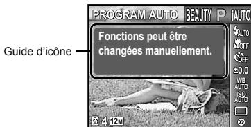 OLYMPUS TOUGH 3000 - Affichage des guides d'icone [ICON GUIDE] - 1