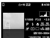 OLYMPUS TOUGH 3000 - Appuyez sur  (INFO). - 2