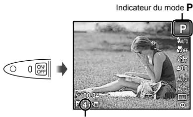OLYMPUS TOUGH 3000 - Appuyez sur la touche ON/OFF pour allumer l'appareil photo. - 1