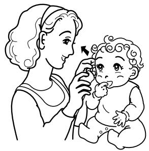 OMRON OMH521E - Mesure de la température d'un bébé - 2