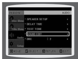 SAMSUNG HT-DS 460 ARG/NOIR - Méthode 1 Réglage de la qualité audio à partir de l'écran de configuration - 3