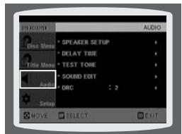 SAMSUNG HT-DS 460 ARG/NOIR - Méthode 1 Réglage de la qualité audio à partir de l'écran de configuration - 2
