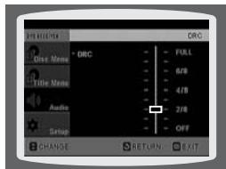 SAMSUNG HT-DS 460 ARG/NOIR - Appuyez sur la touche ▲,▼ pour régler la compression de la plaque dynamique. - 1