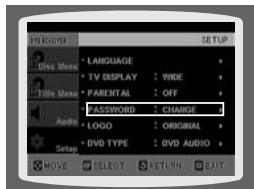 SAMSUNG HT-DS 460 ARG/NOIR - Configuration du mot de passer - 4