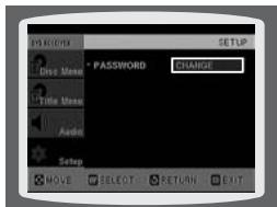 SAMSUNG HT-DS 460 ARG/NOIR - Configuration du mot de passer - 5