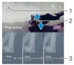 SONY XPERIA ZS SiM SILVER - Écran d'accueil de l'application Musique - 1