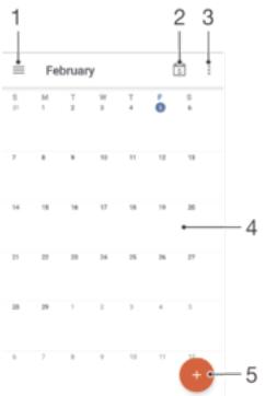 SONY XPERIA ZS SiM SILVER - Calendrier - 1