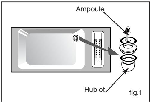 DE DIETRICH DOV 738 X - - CHANGEMENT DE L'AMPOULE - 1