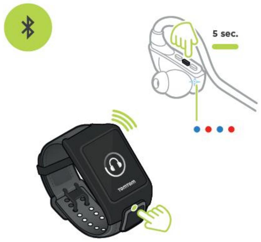 TOMTOM ADVENTURER C+M NOIR - Coupler un casque d'écoute à la montre - 1