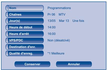 THOMSON DTH 8740 E - MENU  Programmations  OK  Programmation  OK - 1