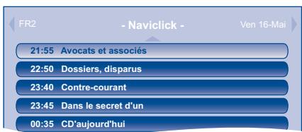 THOMSON DTH 8740 E - Consulter les programmes TV à l'aide de Naviclick - 2