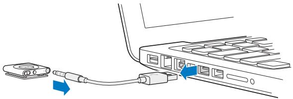 APPLE MC749NF/A - Pour déconnecter l'iPod shuffle : - 1