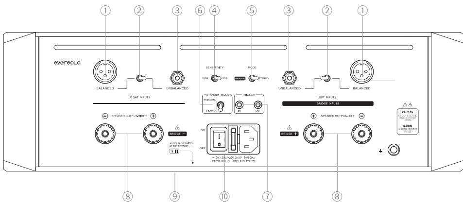 EVERSOLO AMP-F10 - 后面板 - 1