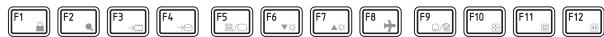 TOSHIBA PORTEGE X20W-E-11F - Touches de fonctions - 1